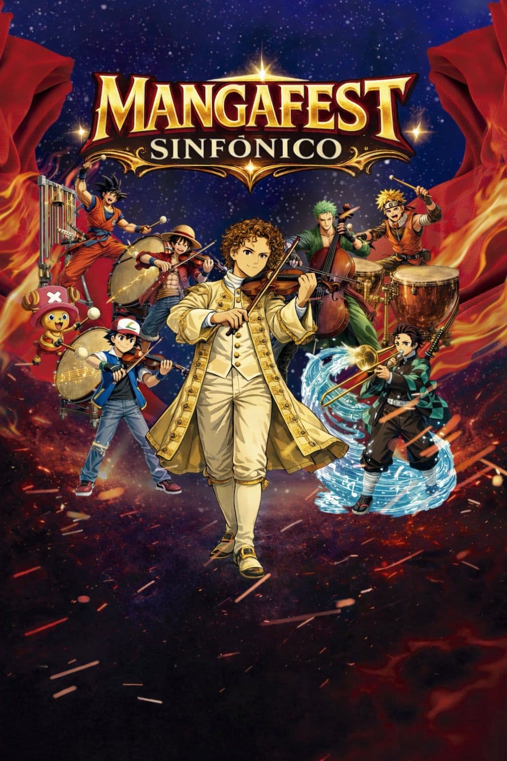 Póster oficial de Mangafest Sinfónico